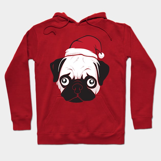 Holiday Pug Hoodie by strangethingsa